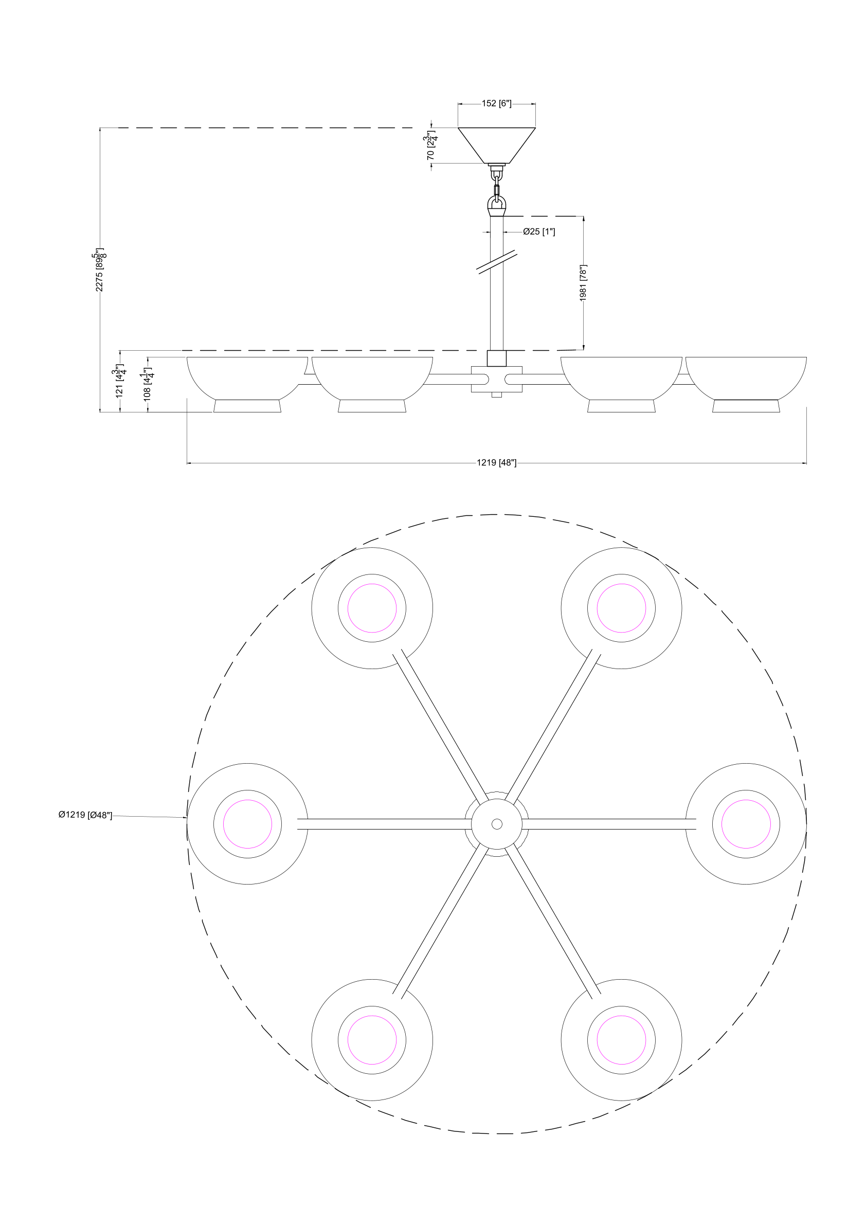 Mod Chandelier