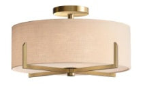 Euclid 9 Light LED Chandelier - Aged Brass