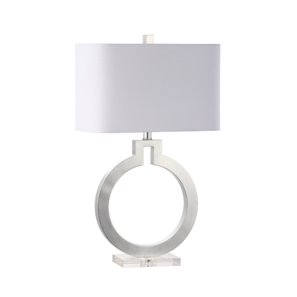 Arabesque Silver Leaf Table Lamp