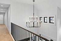 Beverly 18 Light Chandelier - Black