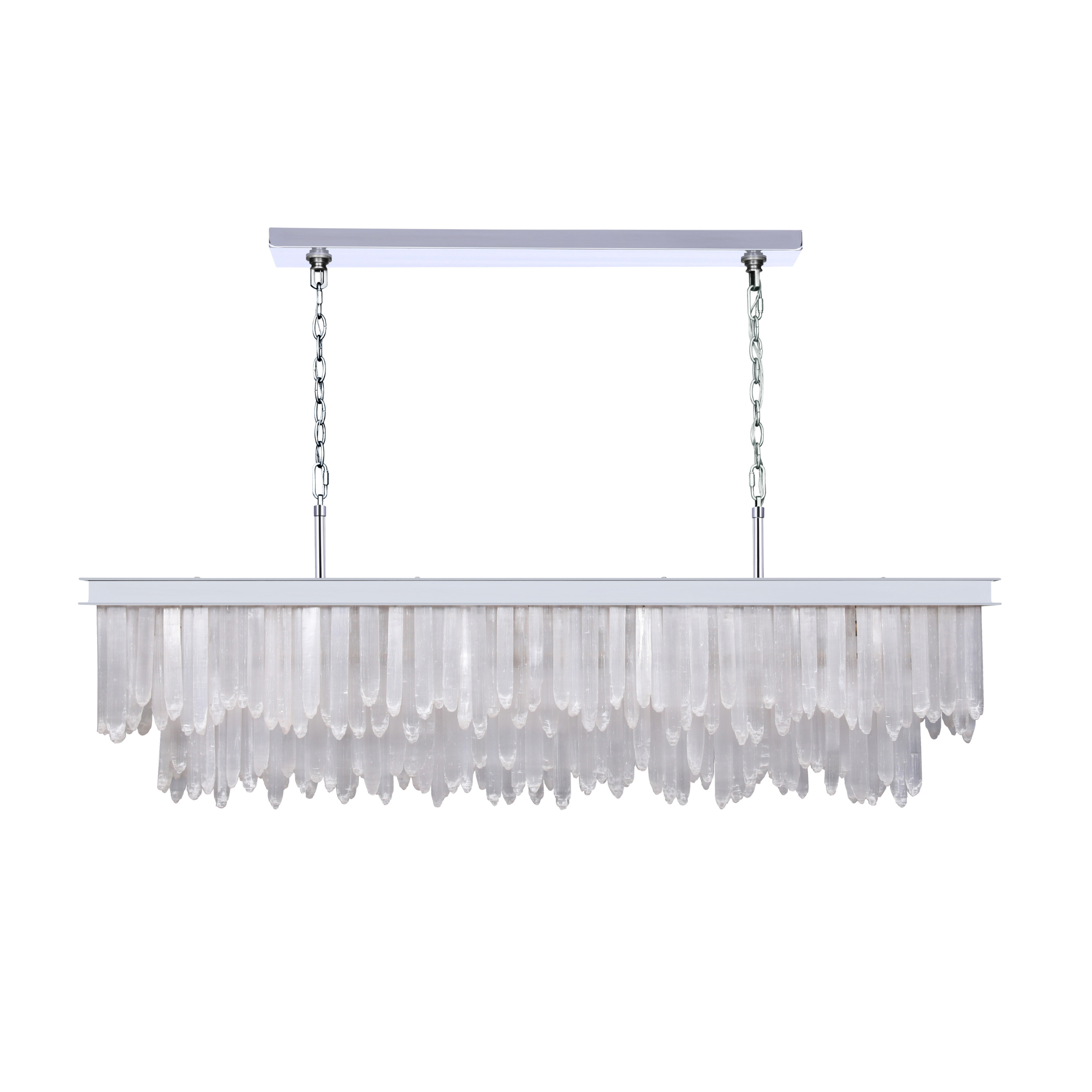 Botanical Linear Chandelier - Polished Nickel