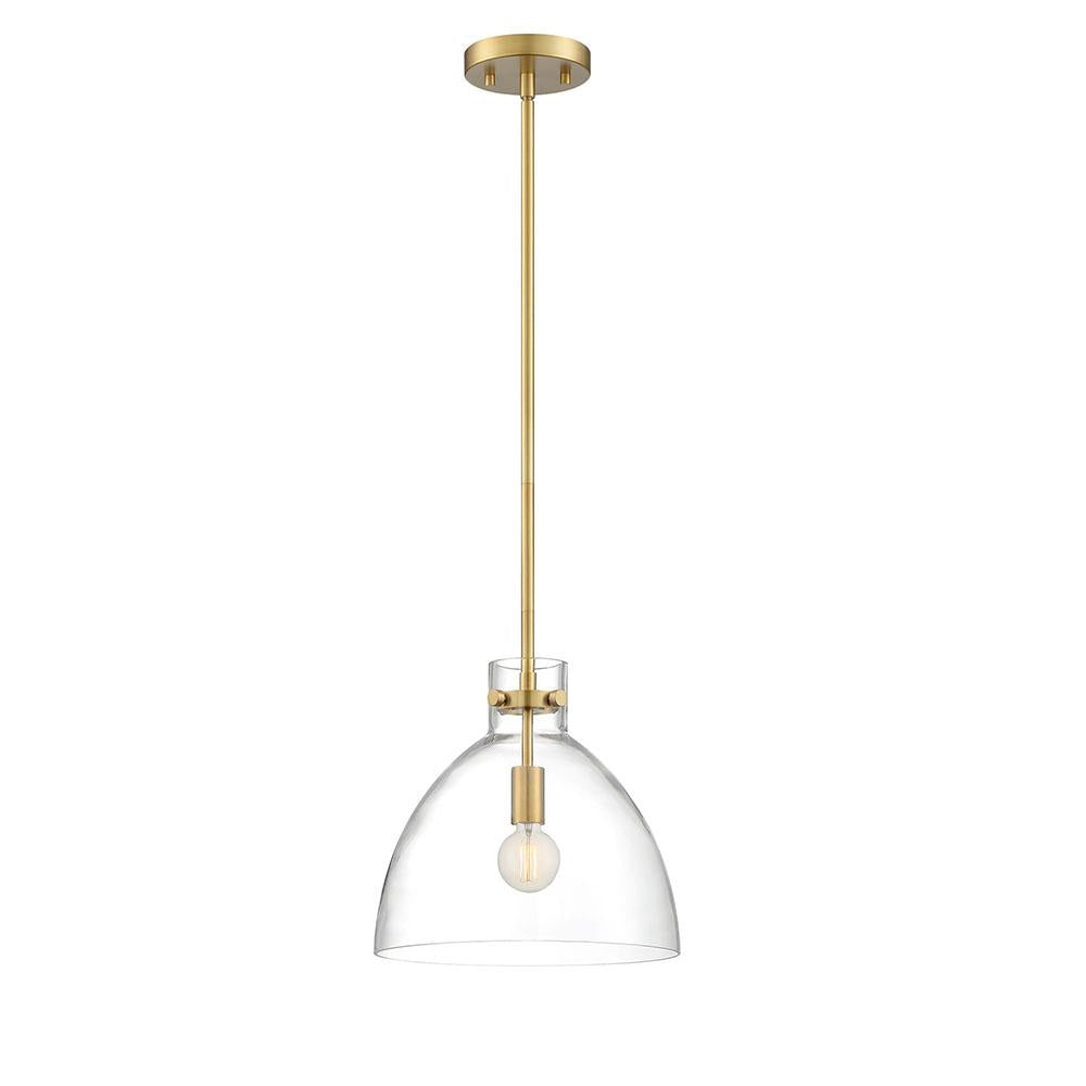 Lenox 1 Light Pendant - Brass