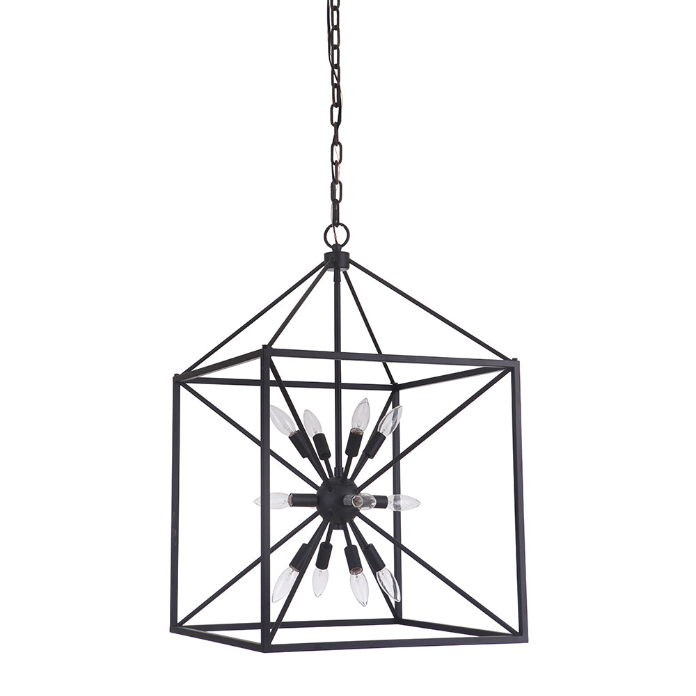 Mariana Home - Lex Twelve Light Lantern - Black