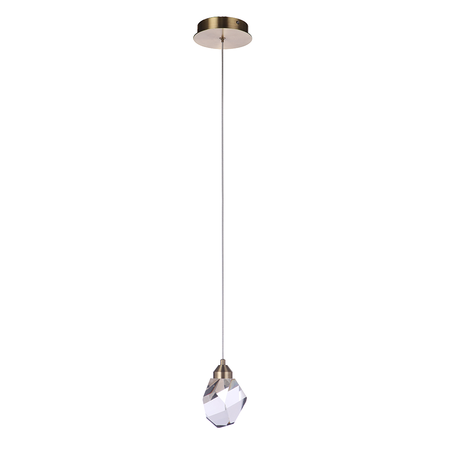 Lunar LED Pendant - Aged Brass