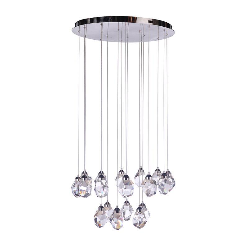 Silver 18 Light LED Chandelier