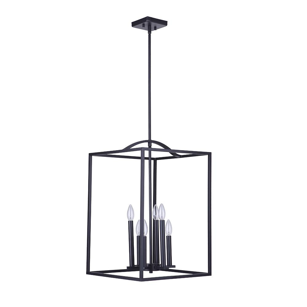 Mariana Home - Tiffany 6 Lt Pendant - Black