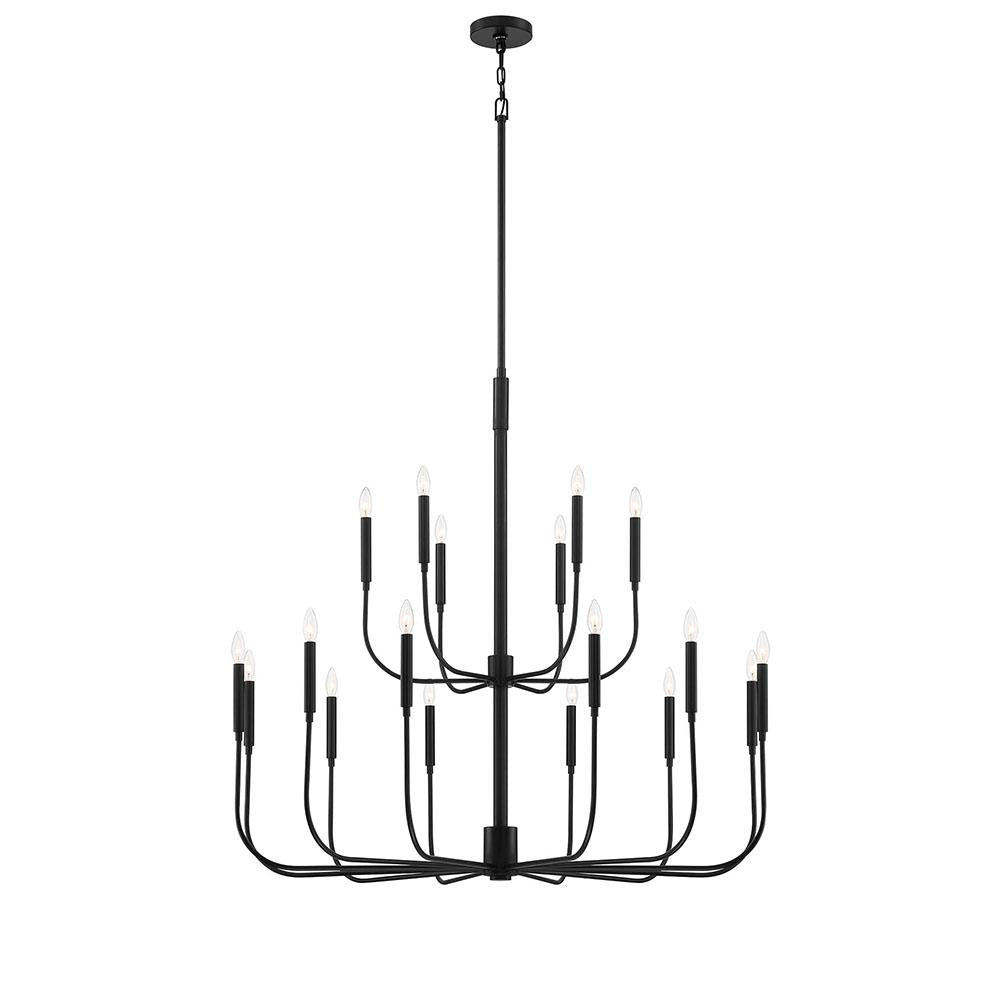 Mariana Home - Beverly 18 Lt Chandelier - Black
