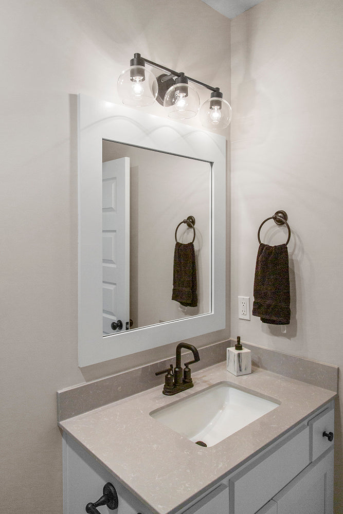 Dupont II 3 Light Vanity - Black