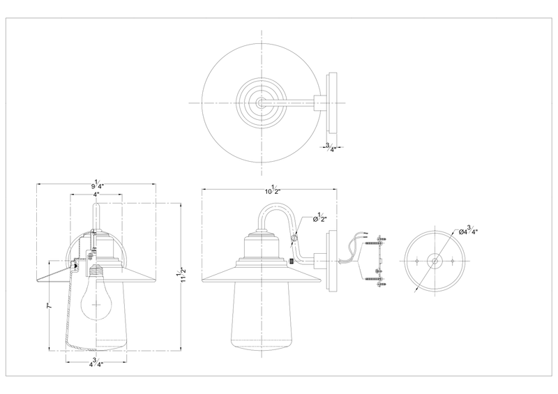 Finley 1 Light Outdoor Wall Lantern