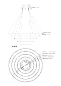 Halo LED Chandelier - Black