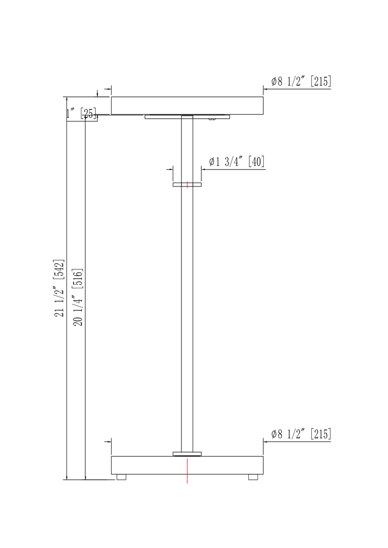 Svelte Drink Table - Silver