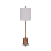 Ice Glass Buffet Lamp - Gold