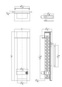 Alpine Small LED Outdoor Wall Lamp - Black