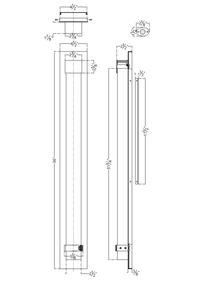 Tulane LED Wall Mount - Medium - Black