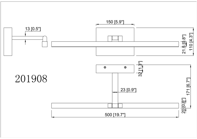 Jubilee LED Wall Lamp - Black