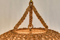 Ellna Pendant - Natural + Antique Brass