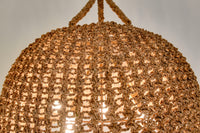Ellna Pendant - Natural + Antique Brass
