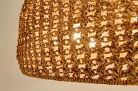 Ellna Pendant - Natural + Antique Brass