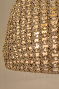 Valentina Pendant - White Washed + Gold Leaf