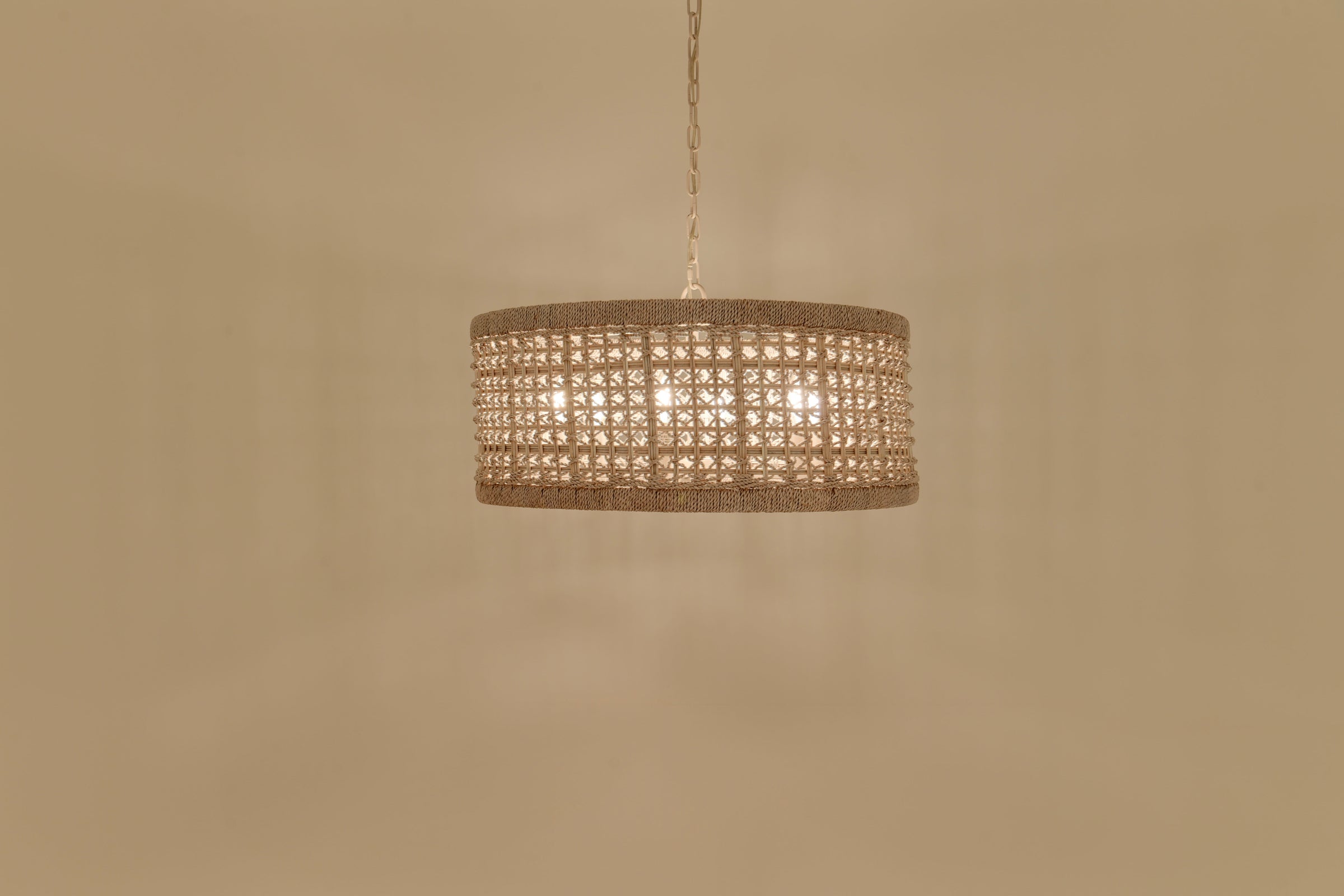 Tulia Chandelier - White Washed + White
