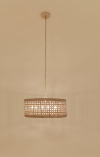 Tulia Chandelier - White Washed + White