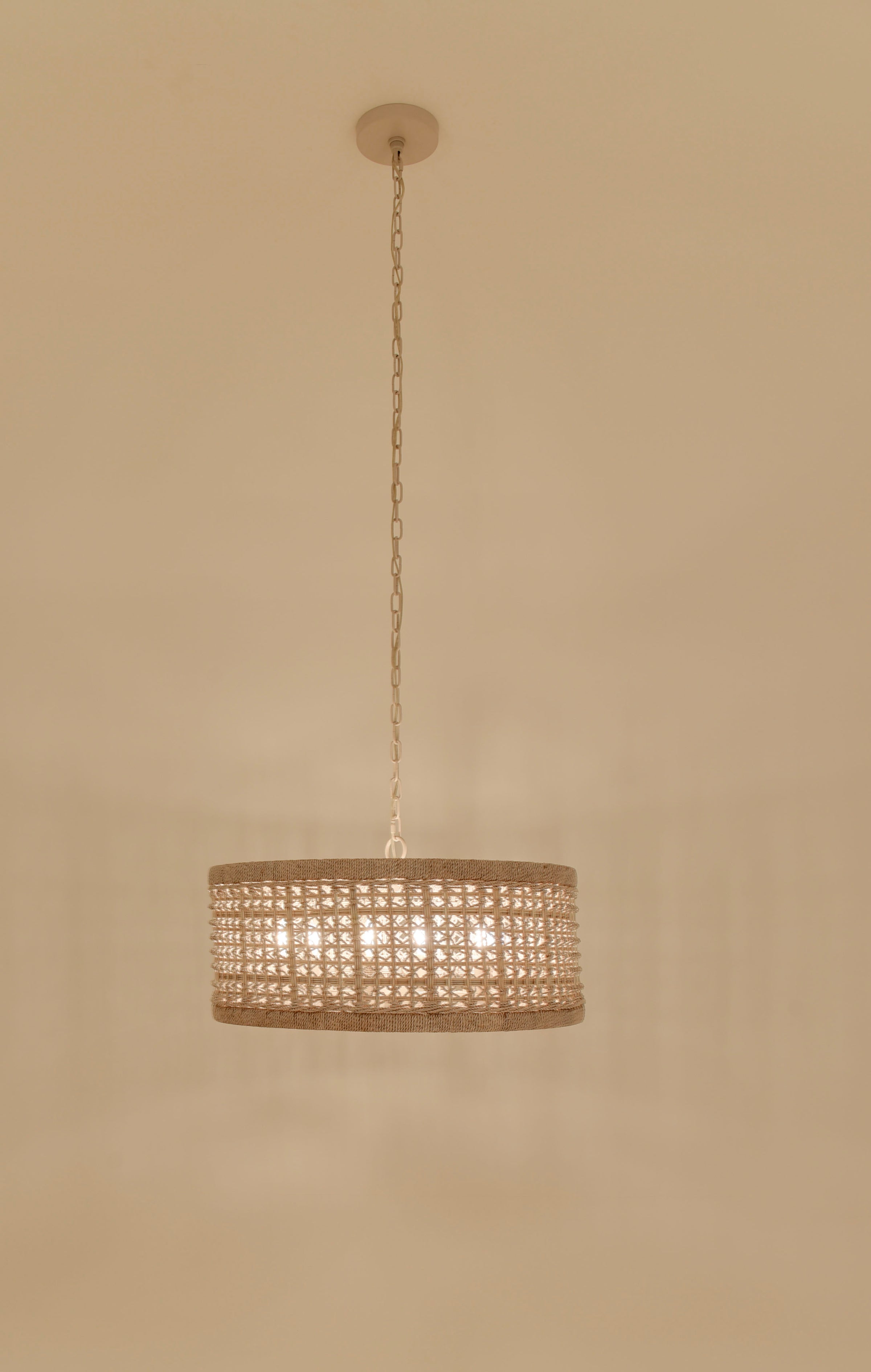 Tulia Chandelier - White Washed + White