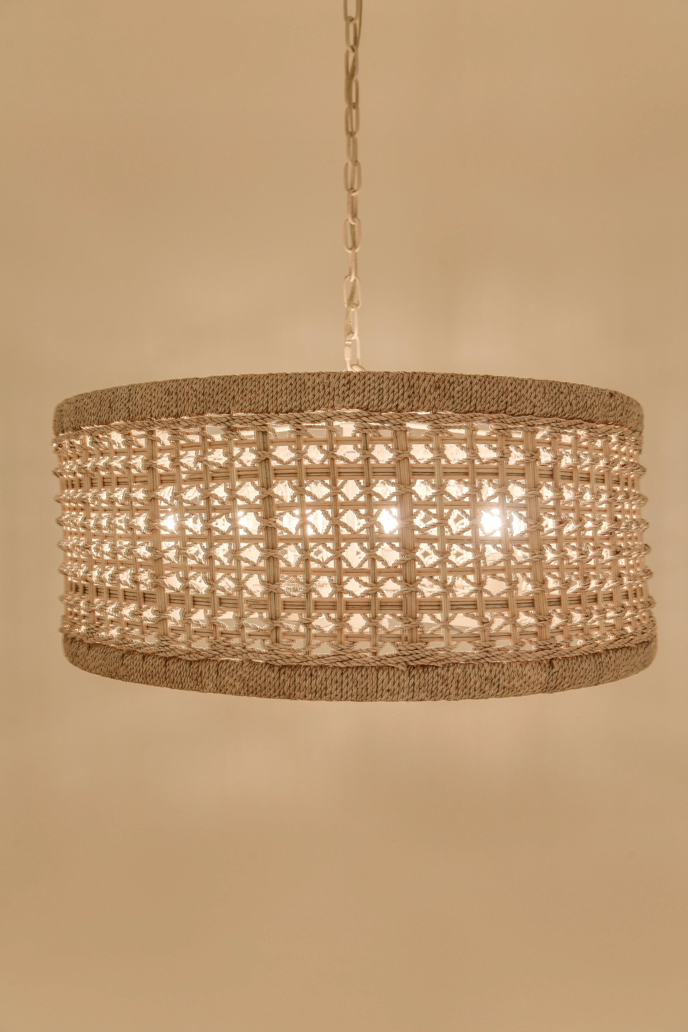 Tulia Chandelier - White Washed + White