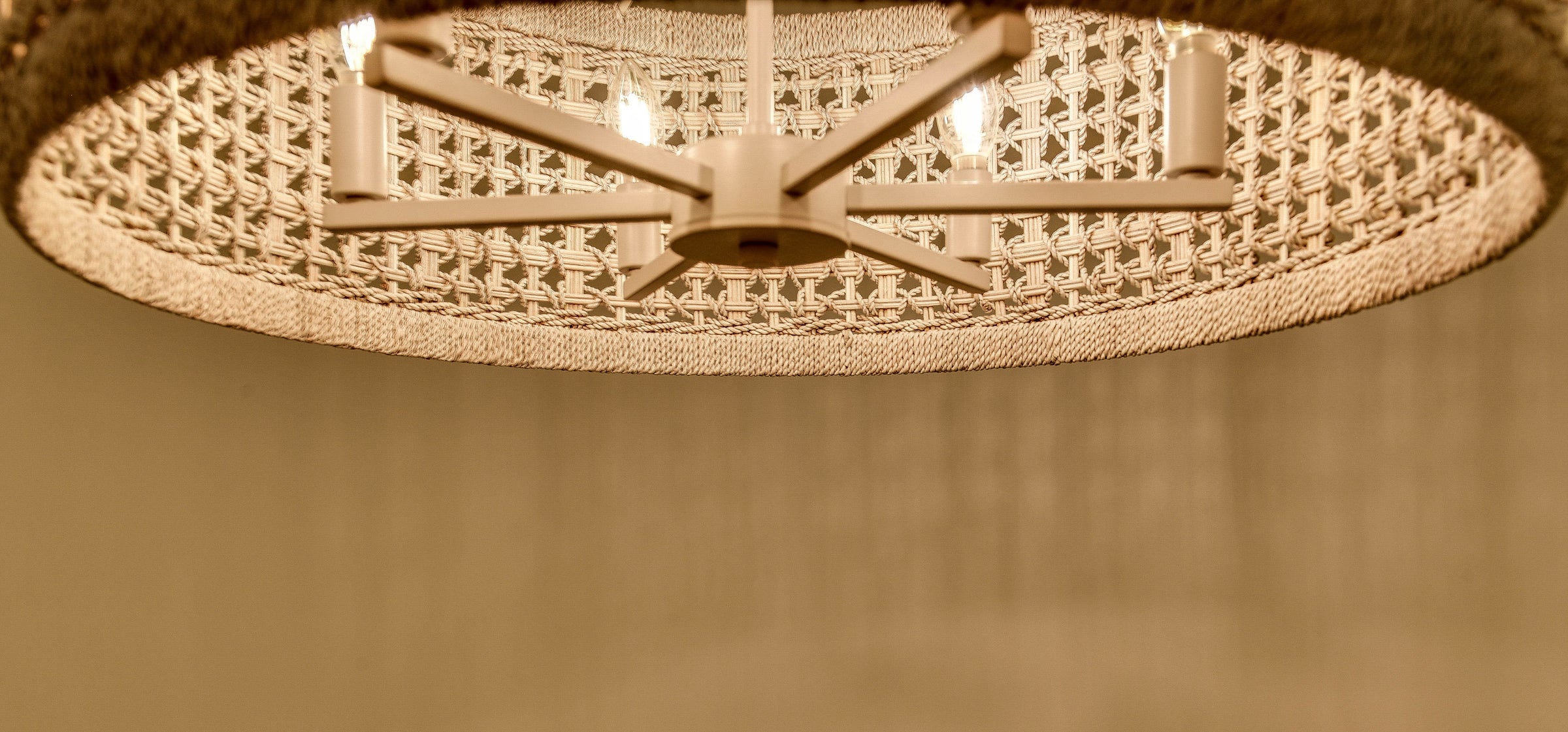 Tulia Chandelier - White Washed + White