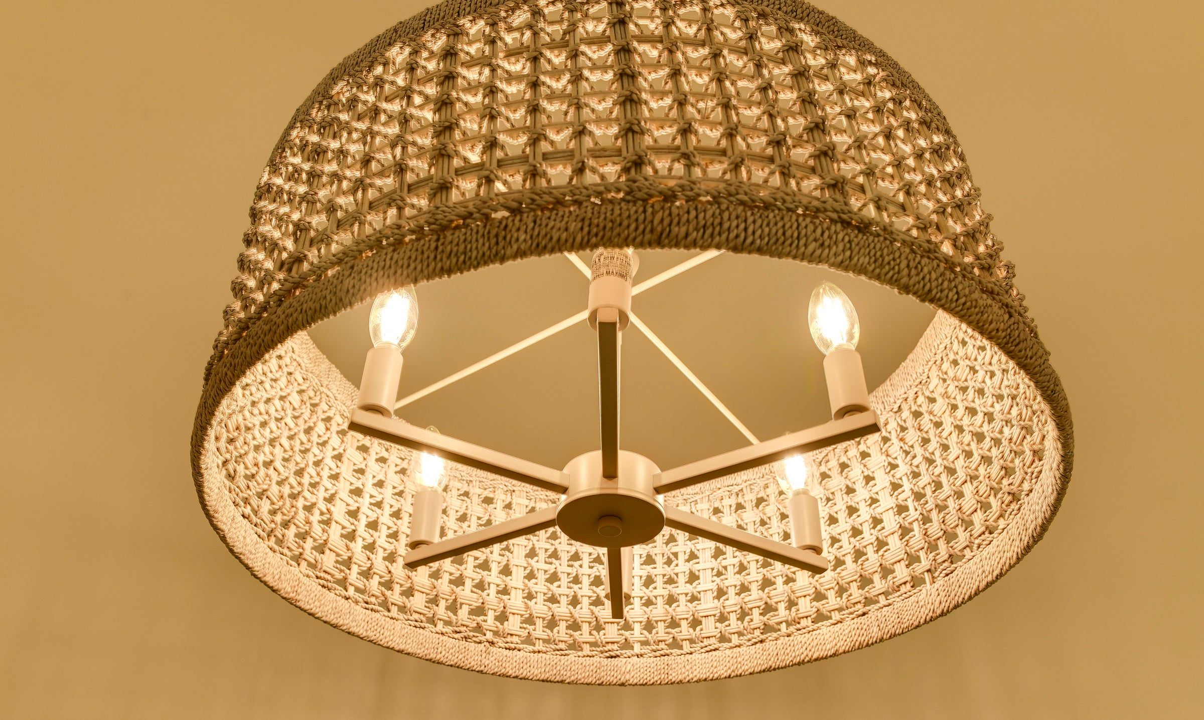 Tulia Chandelier - White Washed + White