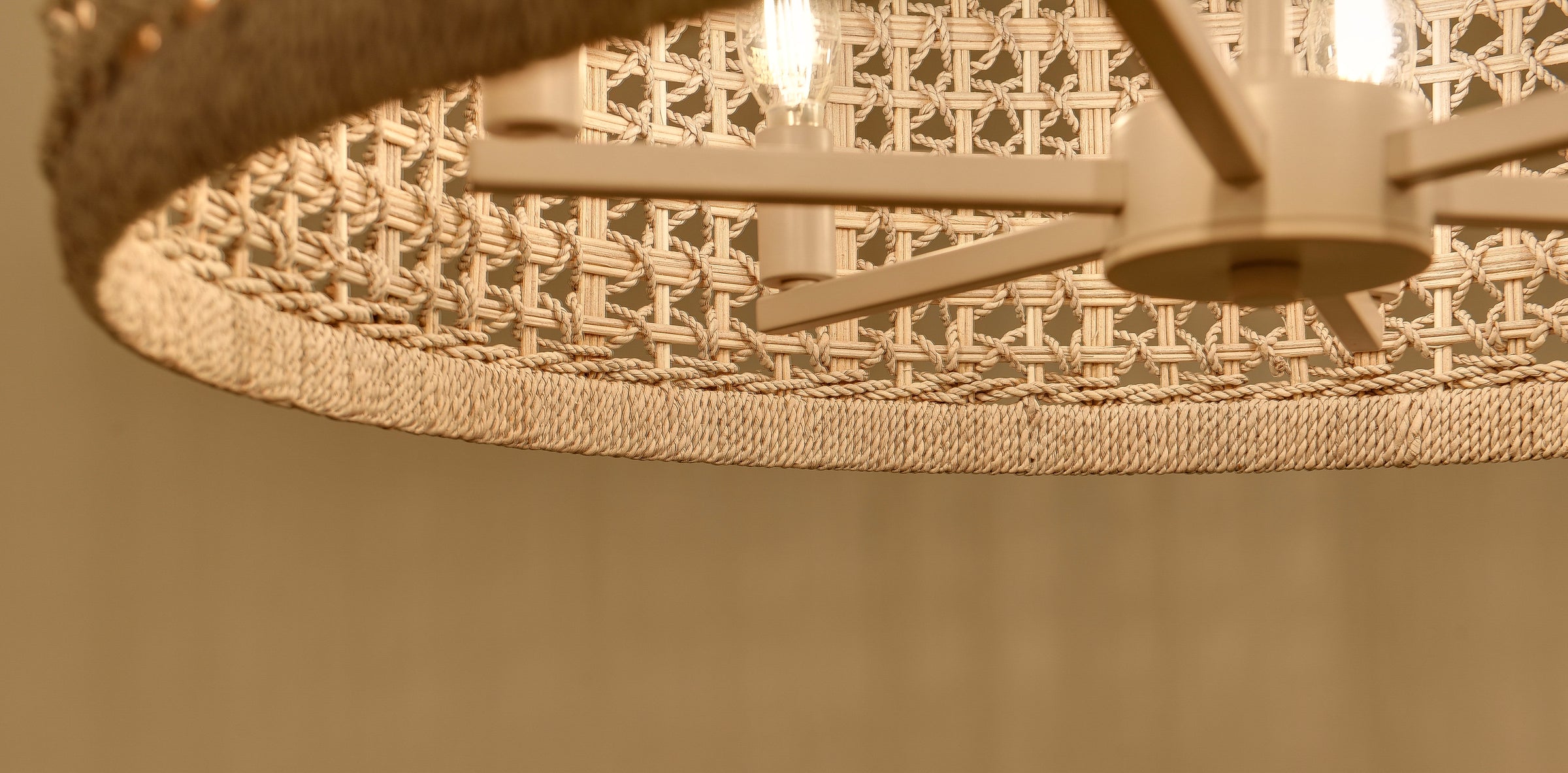 Tulia Chandelier - White Washed + White