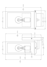 Carlisle 1 Light Outdoor Wall Mount - Black - Small