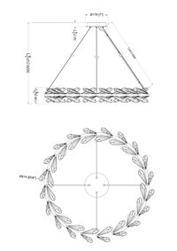 Crystal Wreath Chandelier