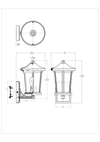 Luna 1 Light Outdoor Sconce - Small