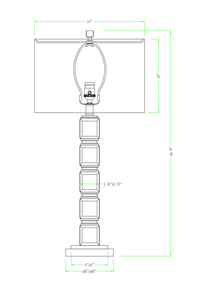 Isabella Table Lamp - Gold Leaf