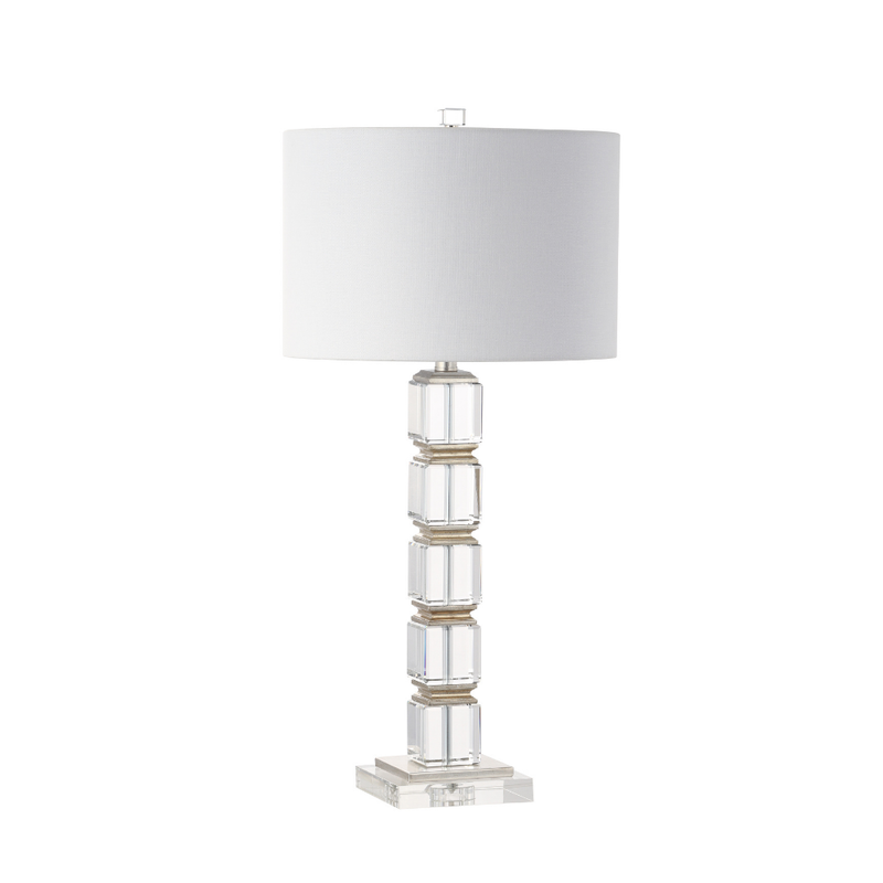 Isabella Table Lamp - Silver Leaf