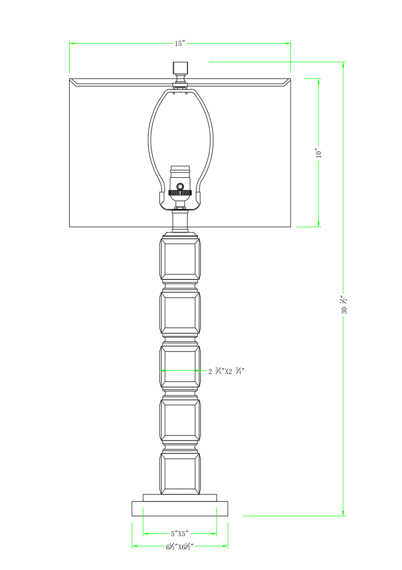 Isabella Table Lamp - Silver Leaf