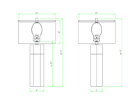 Hex Table Lamp - Crystal