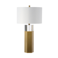Hex Table Lamp - Crystal
