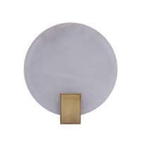 Eclipse Alabaster Disc Sconce