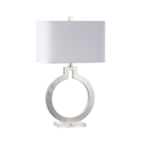 Arabesque Silver Leaf Table Lamp