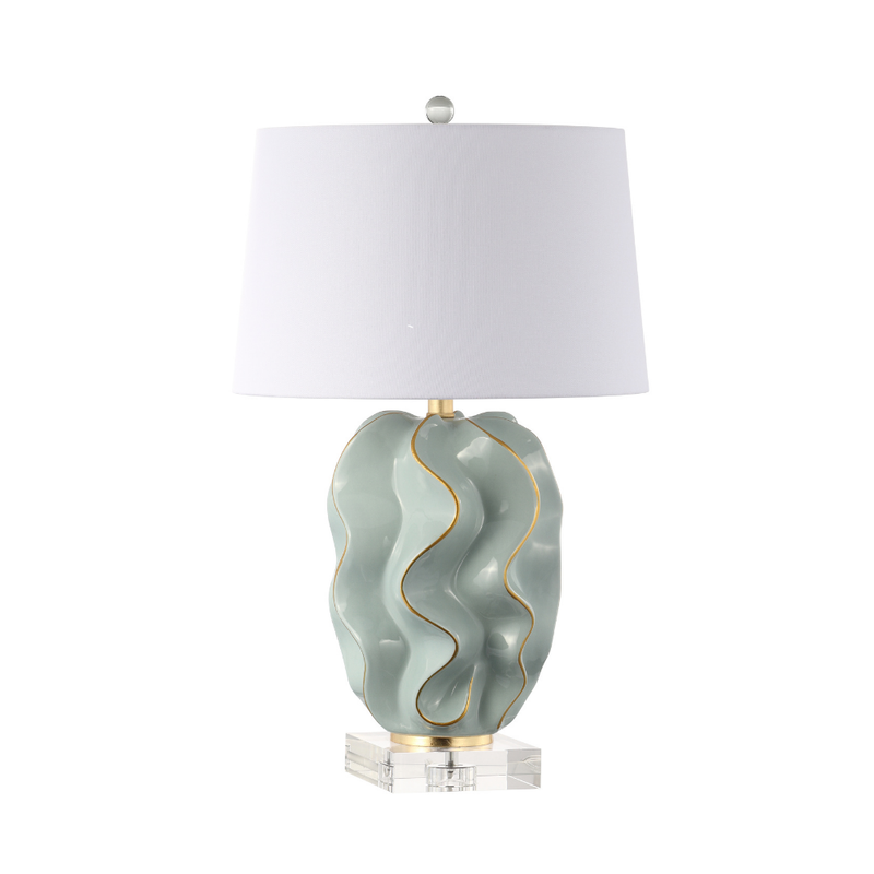 Ruffles Table Lamp - Seafoam