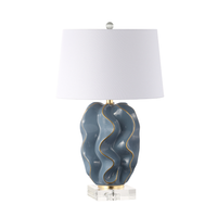 Ruffles Table Lamp - Blue