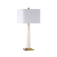 Obelisk Table Lamp - Alabaster