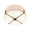 Ava Six Light Semi Flush Mount - Black