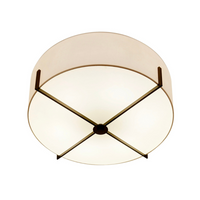 Ava Six Light Semi Flush Mount - Black