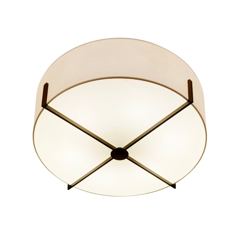 Ava Six Light Semi Flush Mount - Black
