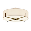 Ava Six Light Semi Flush Mount - Black