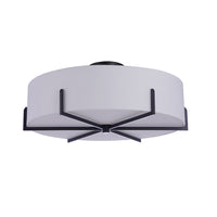 Ava Six Light Semi Flush Mount - Black