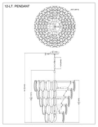 Ritzy 12 Light Chandelier