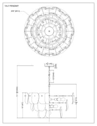 Haze 13 Light Chandelier